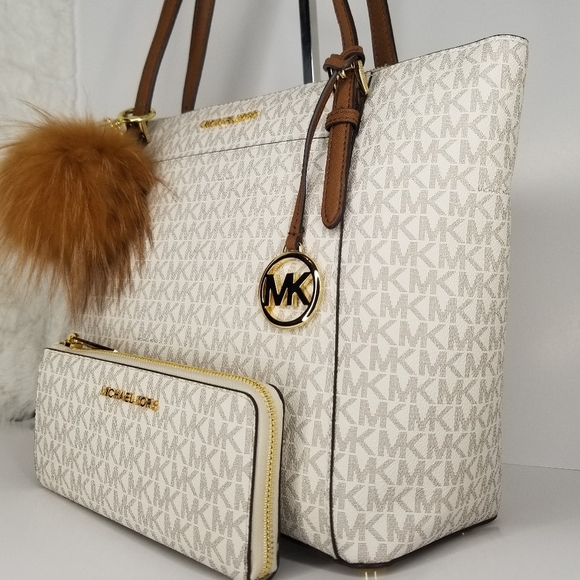 3PCS Michael Kors SET BAG WALLET + CHARMS - Picture 2 of 8